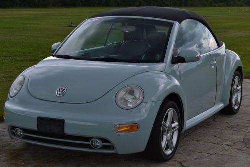 Superb 2005 volkswagen beetle gls turbo convertible, only 65k miles, leather