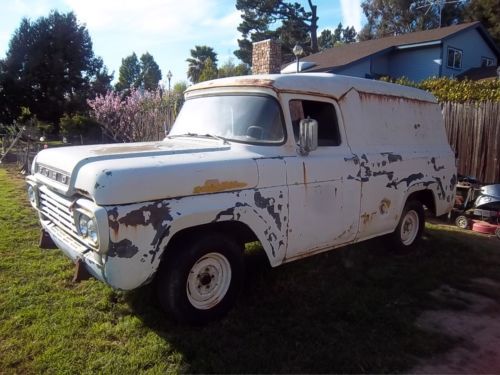 1959 ford f-100 panel delivery truck