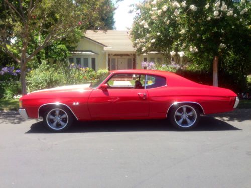 1972 chevrolet chevelle  super sport factory 4 speed #s matching 12 bolt ca car