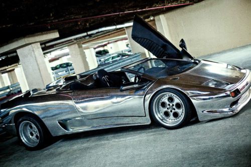Lamborghini diablo exotic replica supercar, mirror chrome. best of the best!