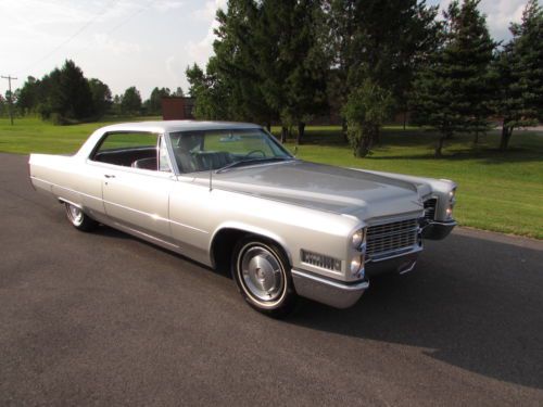 Beautiful silver coupe deville