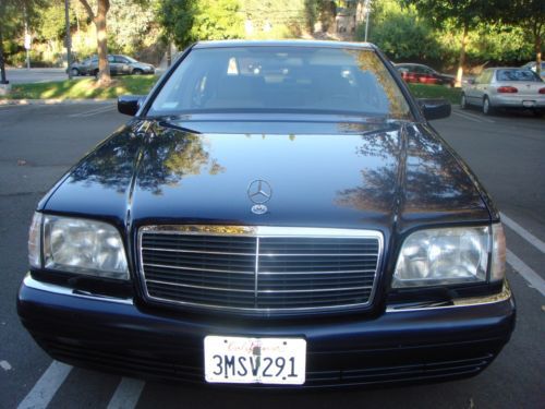 1995 mercedes benz s500 diplomat blue 67500 original mile loaded long wheel base