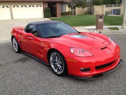 Corvette zr-1, red, 2010, ls9 supercharged, only 7,700 miles, in warranty