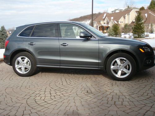 2012 audi q5 premium plus 3.2l v6 s line 4600 miles grey/black panoramic roof