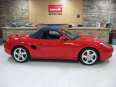 *boxster s*clean carfax*6 speed manual*rare color combination*low mileage*