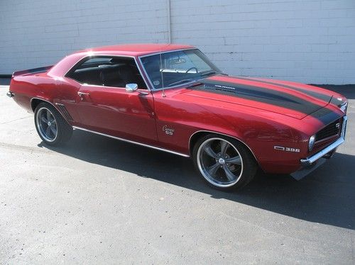 1969 chevrolet camaro garnet red 454ci/450 hp 4 speed 12 bolt recent restoration