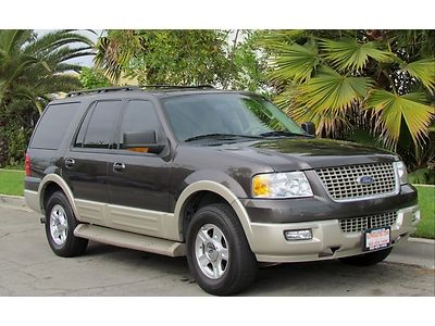 2005 ford  expedition eddie bauer third row seat clean pre-owned tow package
