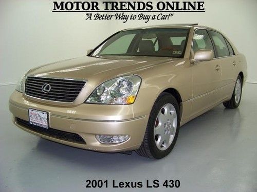 Only 38k miles! navigation sunroof leather htd seats xenons 2001 lexus ls430 38k