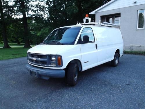 1999 chevrolet express 2500 extended work van shelves ready to work low reserve