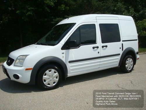 2010 ford transit cargo van 1 owner fleet maintained 25 mpg carfax a/c auto 4cyl