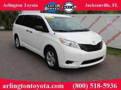2012 toyota sienna ce certified 2.7 one owner clean car fax we finance