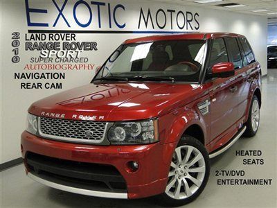2010 rover sport supercharged awd!! autobiography! nav rear-cam 2tv/dvd htd-sts!