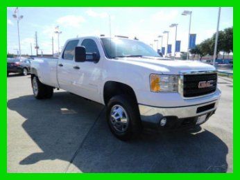 4wd 6l gas 2 owner crew 4 door clean dually loaded we finance low miles long bed