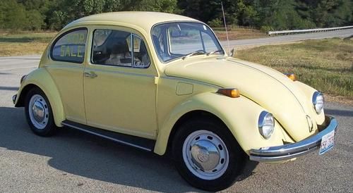 1972 volkswagen standard beetle - yellow - nice - lots of new parts - look!
