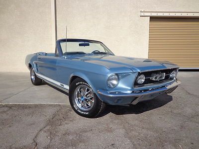 1967 ford mustang gt convertible rare "s" code 390 4-speed - las vegas