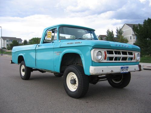 Find used 1968 Dodge Power Wagon W200 4x4 in Castle Rock ...