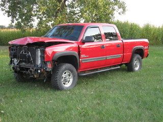 2003 duramax chevy wrecked easy fix salvage project 2500 crew cab injectors done