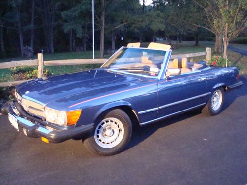 1985 380sl mercedes-benz convertible with hard top included