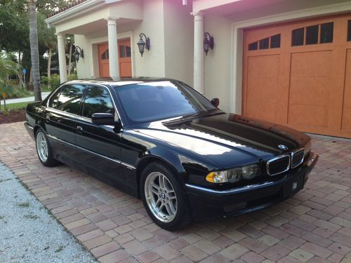 2001 bmw 750il rare  excellent condition 5.4l 12 cylinder balck on black