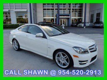 2012 c250 coupe, 8,000miles,navi,p1,panoroof,amgsport, cpo 100,000 mile warranty
