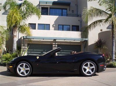2010 ferrari california black showstopper one owner like new msrp $232,000 !
