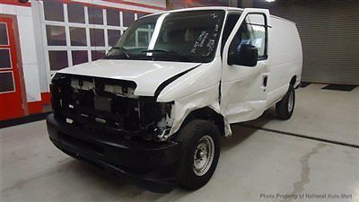 No reserve in az-2011 ford e250 cargo van-wrecked-lot drives-23k miles