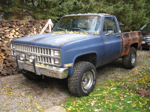 1981 chevy k10 4x4 shortbed 4 speed southern truck no reserve