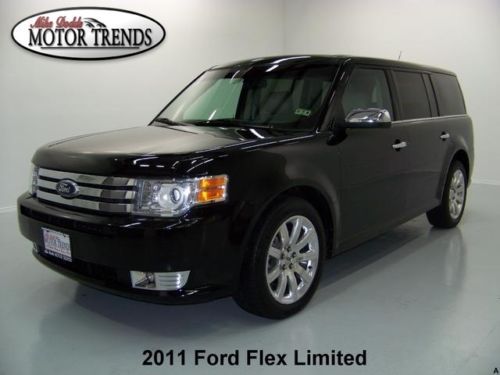 2011 ford flex limited navigation rearcam sync 7 pass leather heated seats 66k