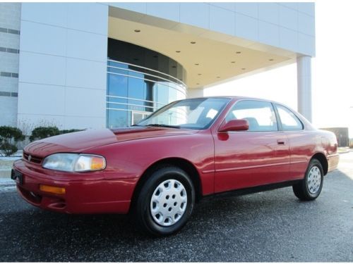 1996 toyota camry le coupe red rare find excellent condition