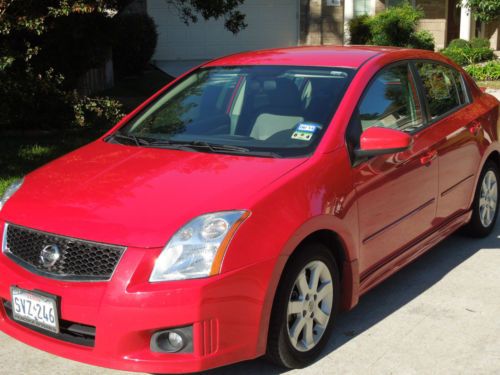 Nissan sentra 2009, red, fe+ 2.0 sr with spoiler, nice condition