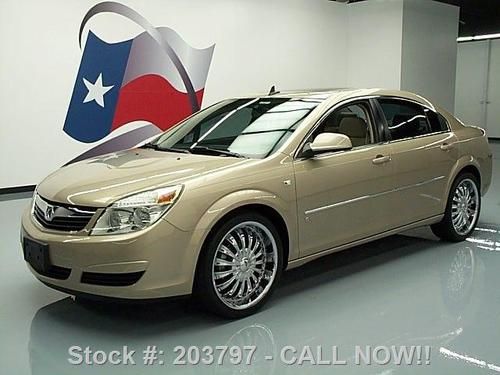 2007 saturn aura xe htd leather sunroof 20" wheels 61k texas direct auto