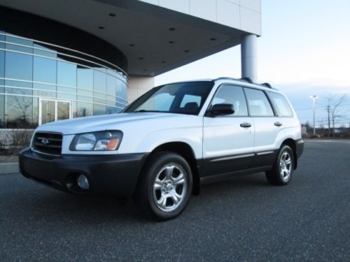 2004 subaru forester x awd white low miles very clean must see