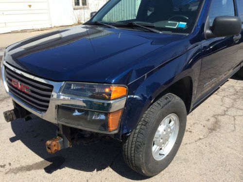 Find used 2004 GMC Canyon Z71 SLE, 2.8L, Salvage, Damaged