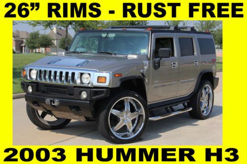 2003 hummer h2,clean title,rust free,26&#034; rim,sunroof,clean title