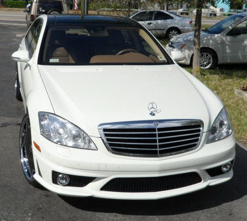 Immaculate 2008 s63 white mercedes benz w 20,000 miles