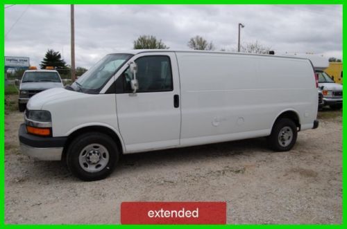 2009 work van used 4.8l v8 white extended clean fleet serviced cargo chevy nice