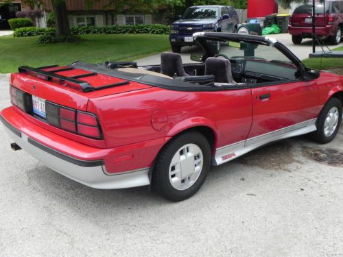 1989 chevrolet cavalier convertible z24 red