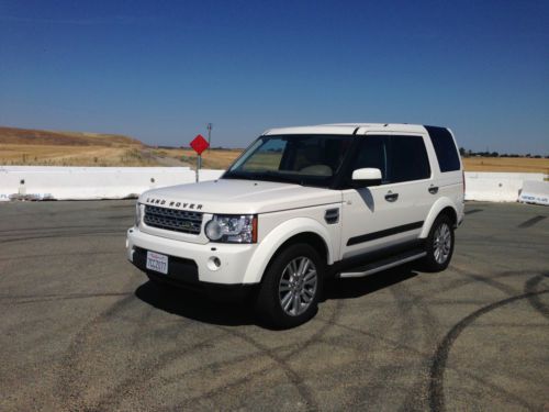 2010 land rover lr4 hse luxury white rear entertainment low miles must see!!!!