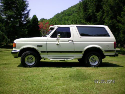 1988 ford bronco xlt 4x4 5.0l, original 56,100 miles!