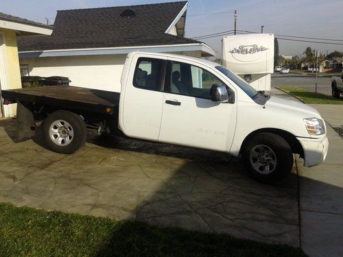 2005 nissan titan xe custom 4 work 7ft flatbed