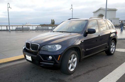 2007 bmw x5 3.0si, panorama moonroof, dark blue w gray leather, motivated seller