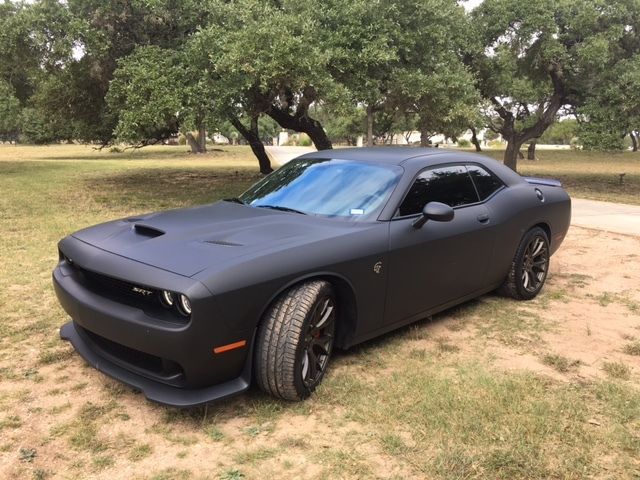 2015 dodge challenger matte black wrap