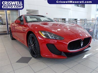 New 2013 maserati gran turismo coupe mc stradale rosso red v8 nav leather black