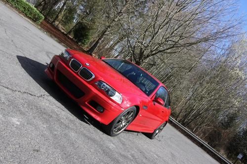 2005 bmw e46 m3 smg 19'' low miles heated seats imola red