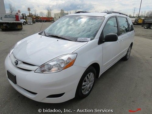 2009 toyota sienna ce minivan van v6 ac auto pdl pw cd traction dual door