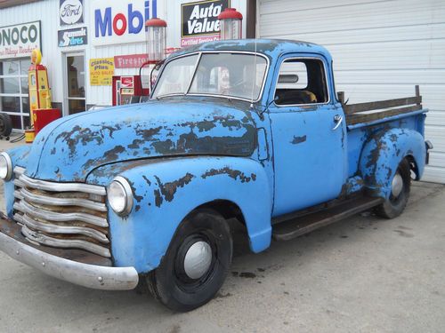 1950 chevy pickup truck deluxe cab 5 window 1/2 ton short box rat rod patina