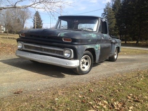 1966 chevy c10 stepside! runs and drives on the road! sweet rat rod!