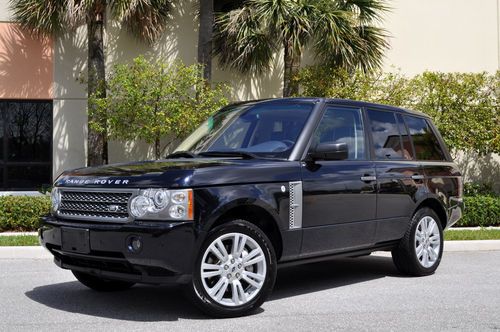 2009 range rover supercharged*factory warranty*rare color combo*rear dvd*loaded*