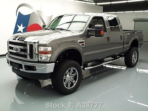 2009 ford f250 lariat 4x4 lift diesel rear cam 20's 34k texas direct auto