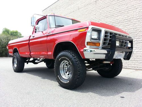 1979 ford f150 4x4 351 v8 no reserve 4-speed 3-in.lift 4wd 79 f-150 drives great